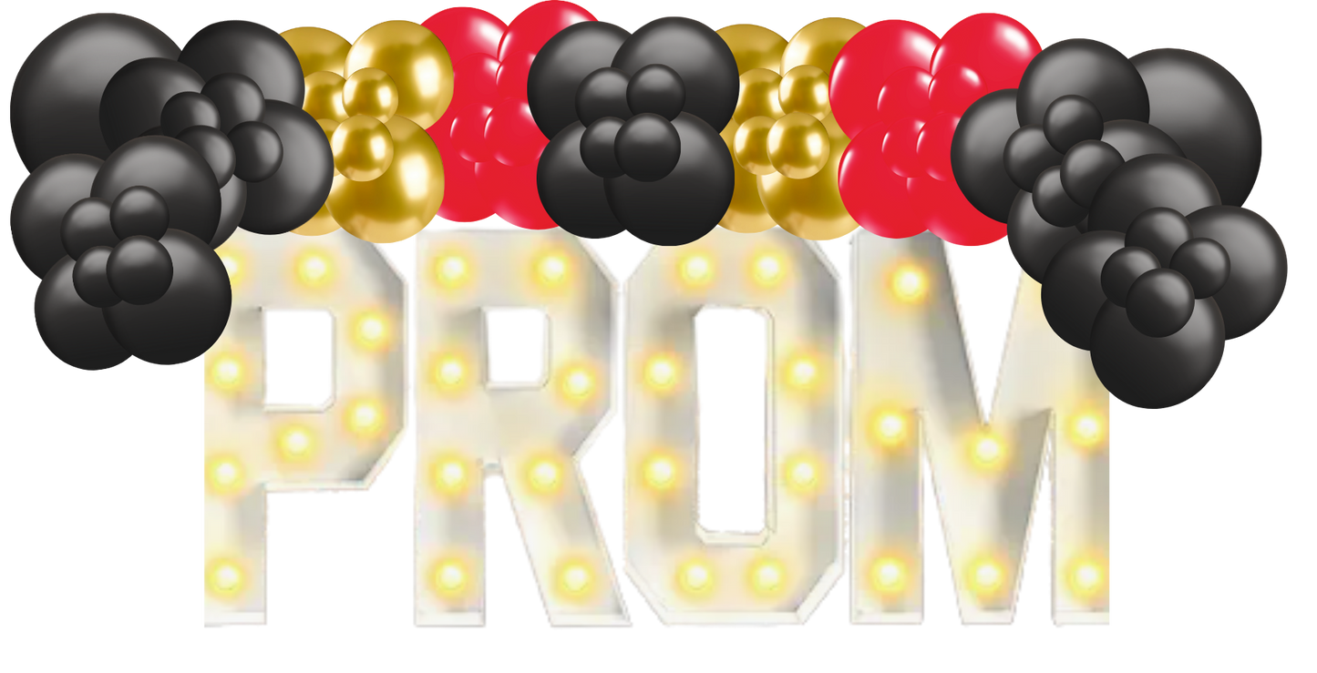 PROM Marquee W/Balloons