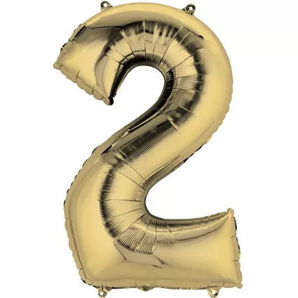 Foil Number Balloon-Gold