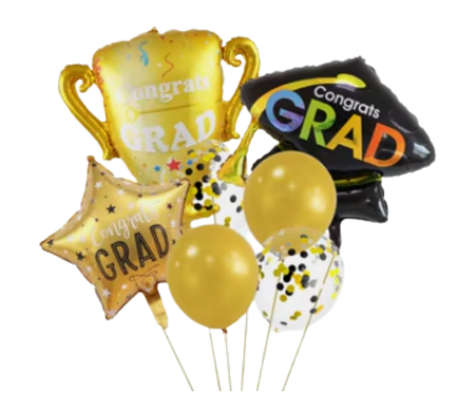 Grad Helium Balloon Bundles