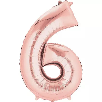 Foil Number Balloon-Rose Gold