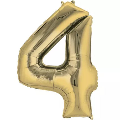 Foil Number Balloon-Gold