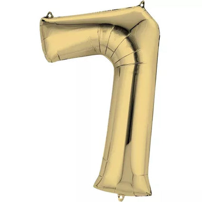 Foil Number Balloon-Gold
