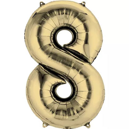 Foil Number Balloon-Gold