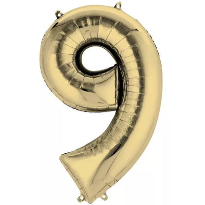Foil Number Balloon-Gold