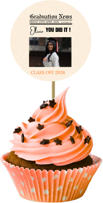 Grad Cupcake Toppers