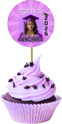Grad Cupcake Toppers