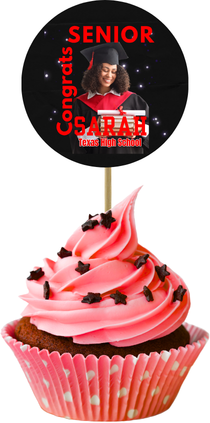 Grad Cupcake Toppers