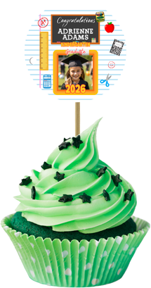 Grad Cupcake Toppers