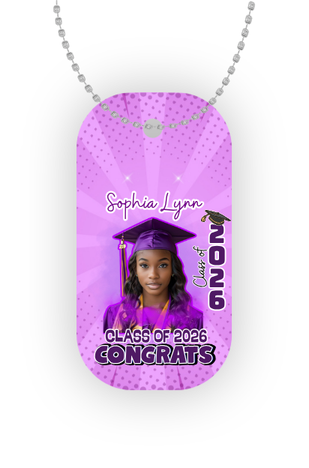 Grad Dog Tag