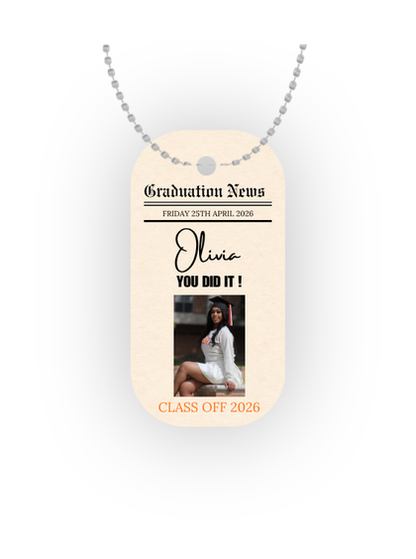 Grad Dog Tag