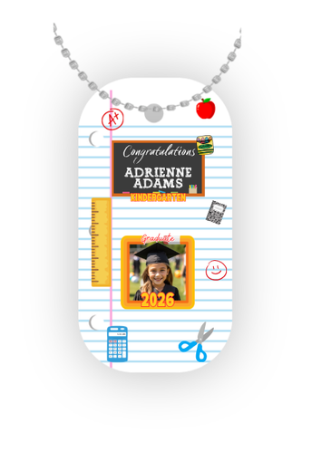 Grad Dog Tag