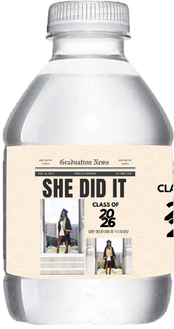 Grad Water Bottle Wraps(Wraps Only)