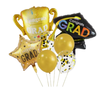 Grad  Helium Balloon Bundles