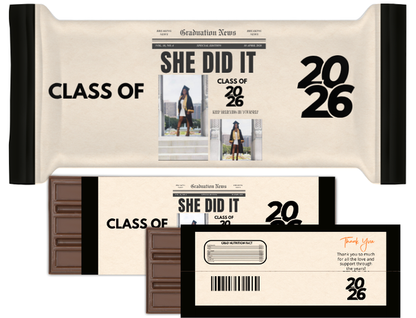 Grad Hershey's Candy Bar