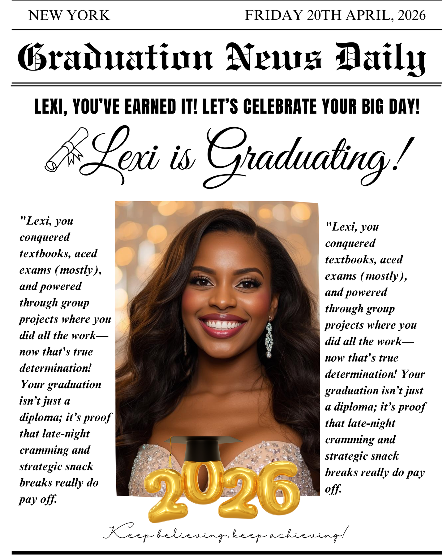 Grad Newspaper Covers