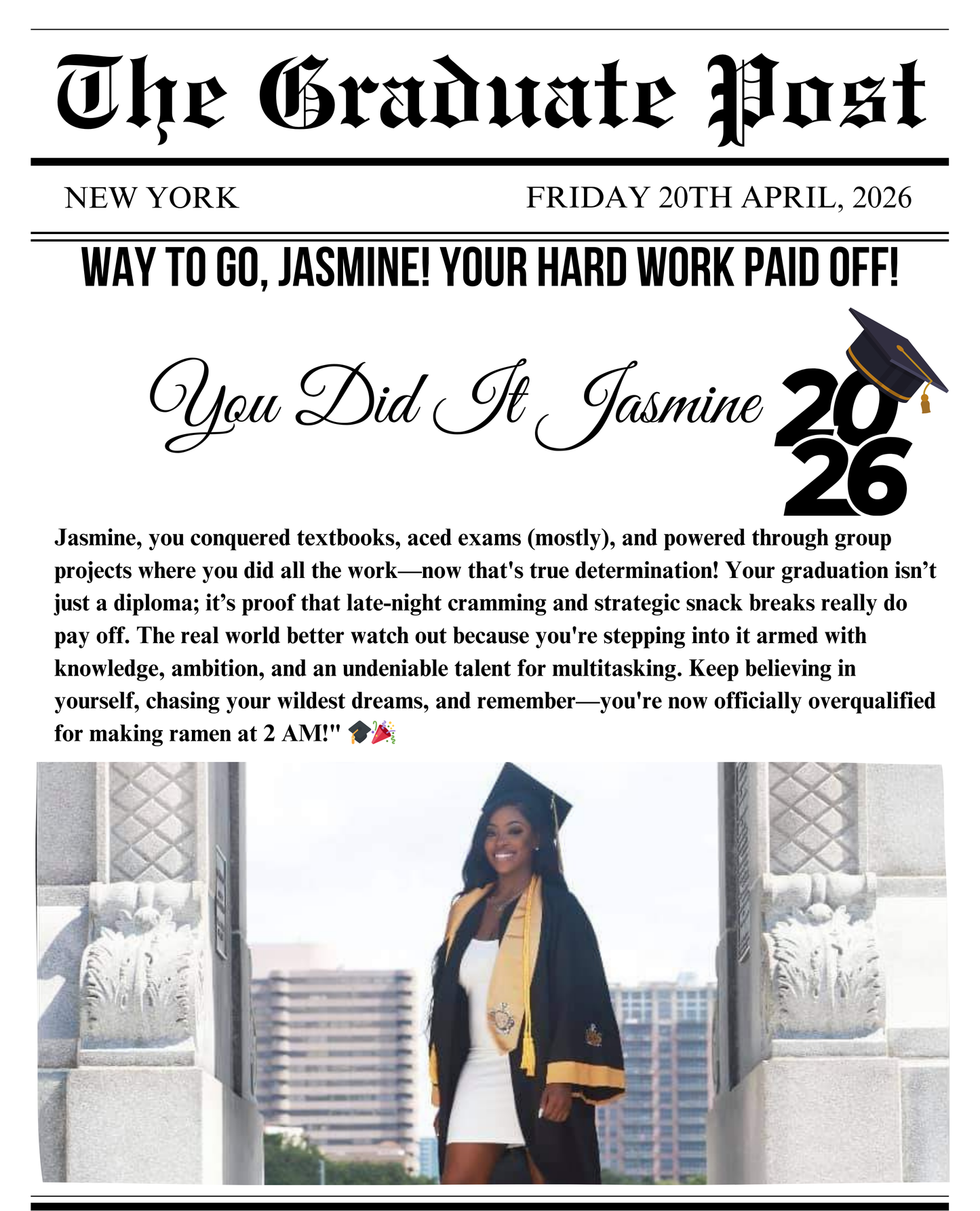Grad Newspaper Covers