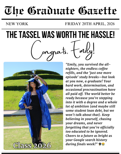 Grad Newspaper Covers