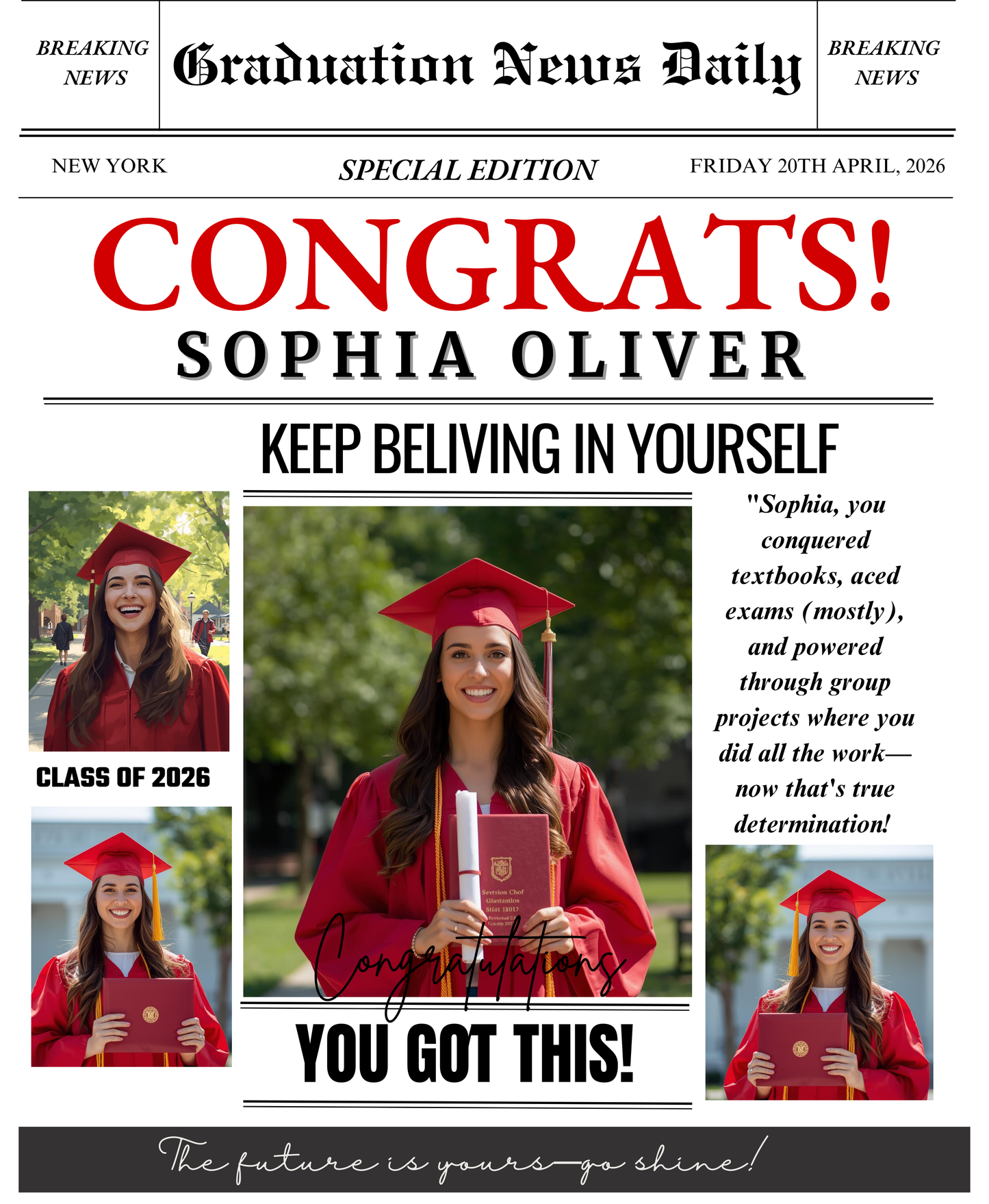 Grad Newspaper Covers